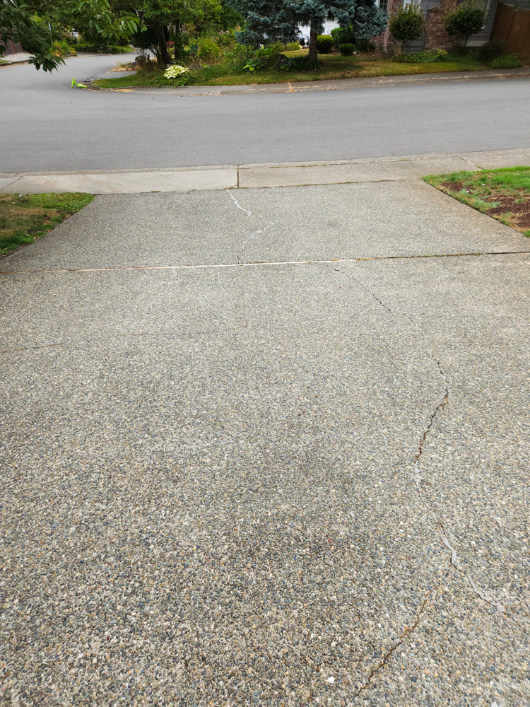 Freshly cleaned driveway on the Eastside