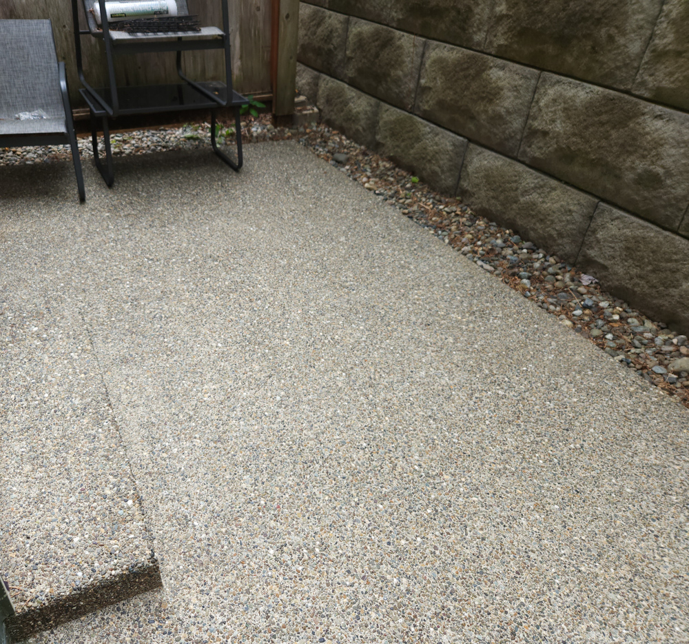 Patio after soft wash